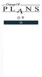 Mobile Screenshot of changeofplans.net